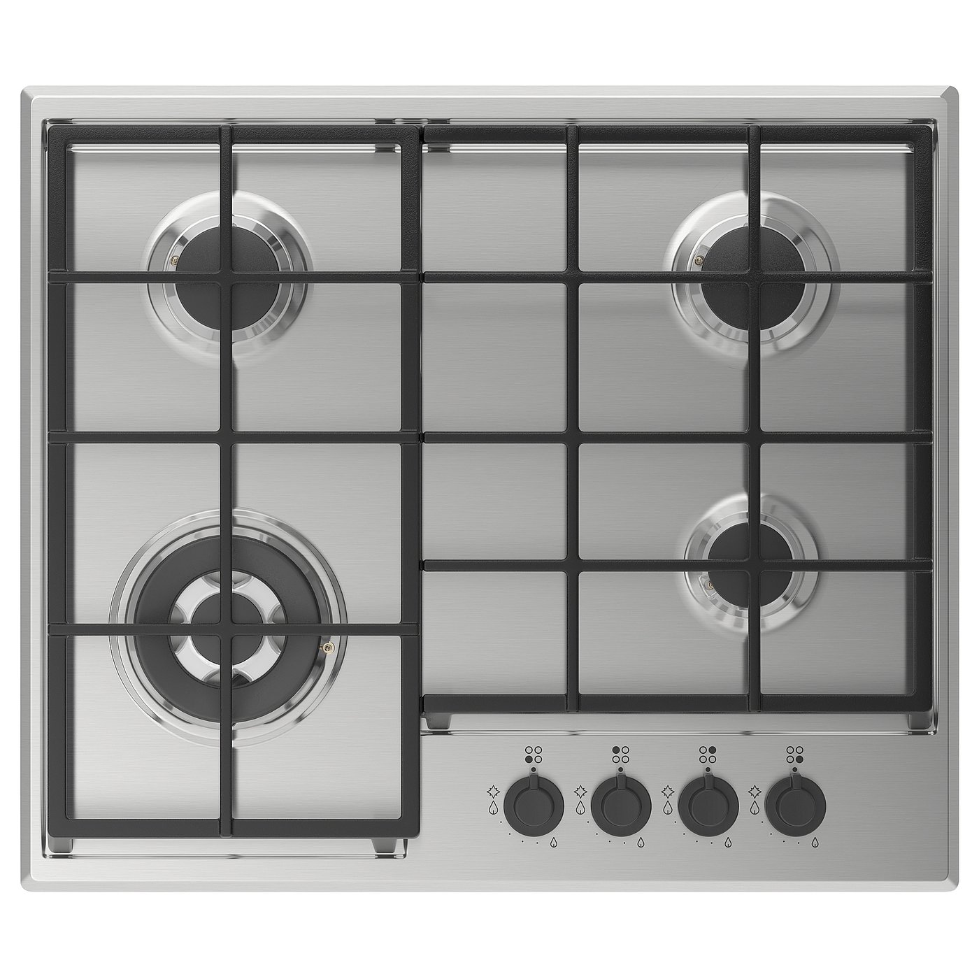 MATMÄSSIG Gas hob, stainless steel, 60 cm IKEA