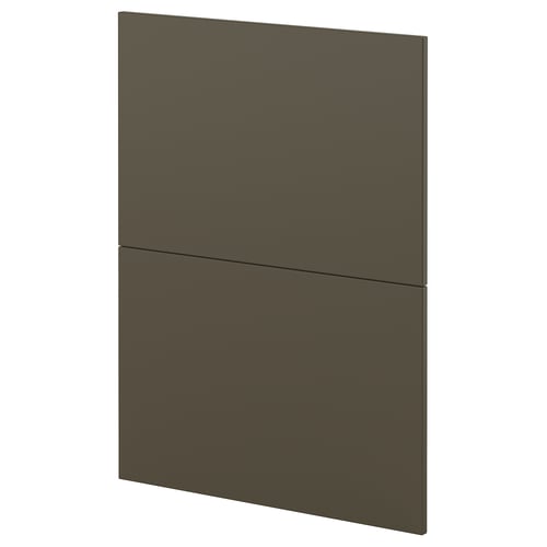 Dark brown kitchen cabinet panel, sleek rectangular design, modern minimalist style.