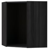 A black METOD kitchen cabinet, square-shaped, with a sturdy frame and sleek design.