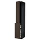 METOD / MAXIMERA Hc w p-o func 3drw/1dr/2shlv, black/Sinarp brown, 40x60x240 cm