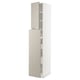 METOD / MAXIMERA Hc w p-o func 4drw/1dr/2shlv, white/Stensund beige, 40x60x220 cm
