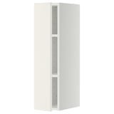 METOD Wall cabinet with shelves, white/Veddinge white, 20x80 cm
