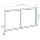 MITTZON Acoustic screen for desk, Gunnared beige, 145x72 cm