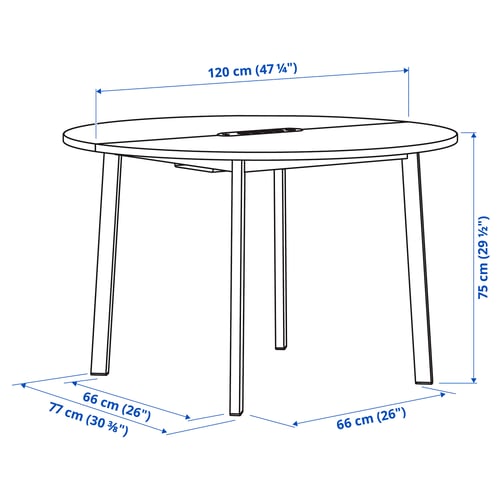 Illustration with measurements for the product: MITTZON.