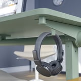 MITTZON Foldable table with castors, green, 140x70 cm