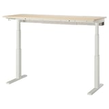 MITTZON Table top, birch veneer, 160x48 cm