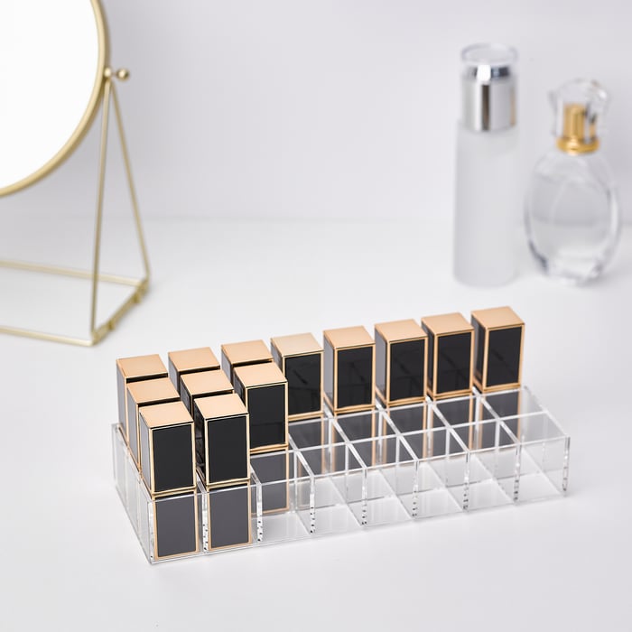 MOJAN lipstick stand, 24 compartments, 22.5x8.5 cm IKEA