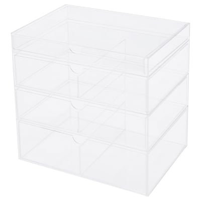 MOJAN Make-up storage with 4 drawers, 25.5x18 cm