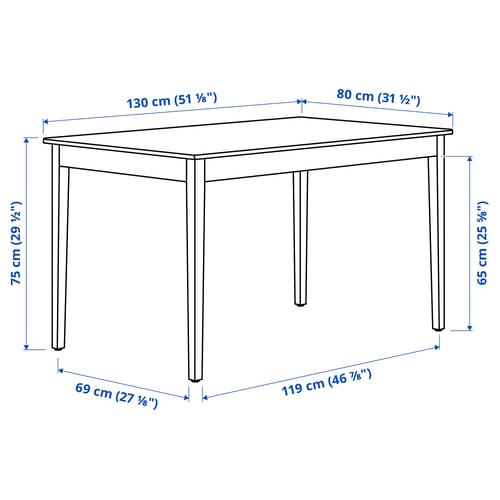 Illustration with measurements for the product: NÄSINGE.
