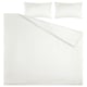 NATTJASMIN white stripe bedding set - soft cotton & lyocell duvet & pillowcases