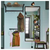 NISSEDAL Mirror, black, 65x150 cm