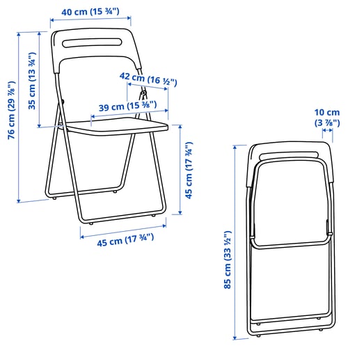 Illustration with measurements for the product: NORBERG.