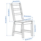 NORDVIKEN Chair, antique stain