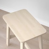 NORRÅKER Stool, birch, 45 cm