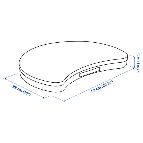 Illustration with measurements for the product: ÖJULF.