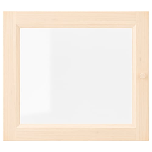 OXBERG lightwood frame, simple design, square shape, glass centre, natural finish.