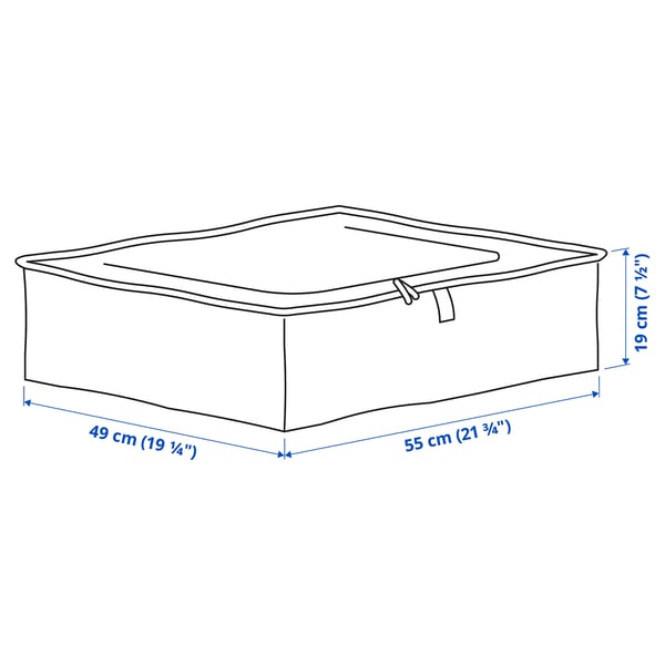 PÄRKLA Storage case, 55x49x19 cm
