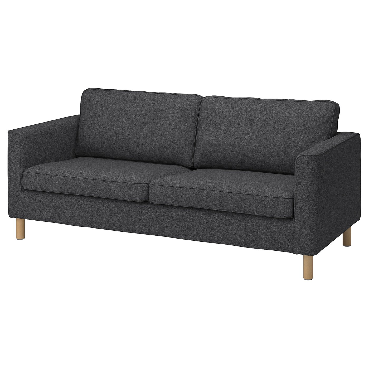 【送料込】IKEA PÄRUPペルプ2人掛けソファ グレー 美品 クッション付き PÄRUP series - IKEA