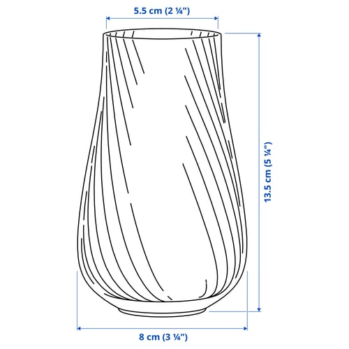 Illustration with measurements for the product: PÅSKÖTRÄD.
