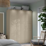 PAX / TYSSEDAL Wardrobe combination, grey-beige/grey-beige, 150x60x201 cm