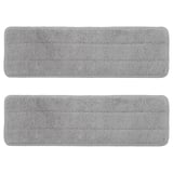 PEPPRIG Microfibre pad for flat mop, grey, 12x37 cm