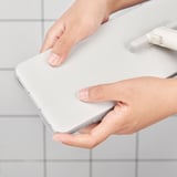 PEPPRIG Microfibre pad for flat mop, grey, 12x37 cm