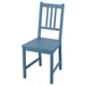 PINNTORP Chair, blue stained/pine