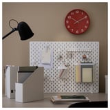 PLUTTIS Wall clock, red, 28 cm