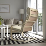 POÄNG Armchair, birch veneer/Glose eggshell