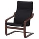 POÄNG Armchair, brown/Knisa black