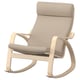 POÄNG Rocking-chair, birch veneer/Kelinge beige