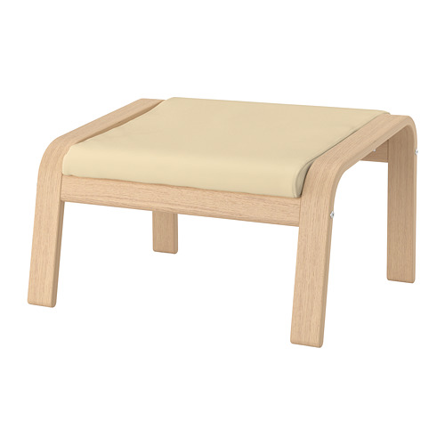 POÄNG Footstool Glose eggshell IKEA