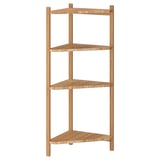 RÅGRUND Corner shelf unit, bamboo, 34x99 cm