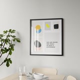 RÖDALM Frame for 5 pictures, black, 64x71 cm