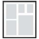 RÖDALM Frame for 5 pictures, black, 64x71 cm
