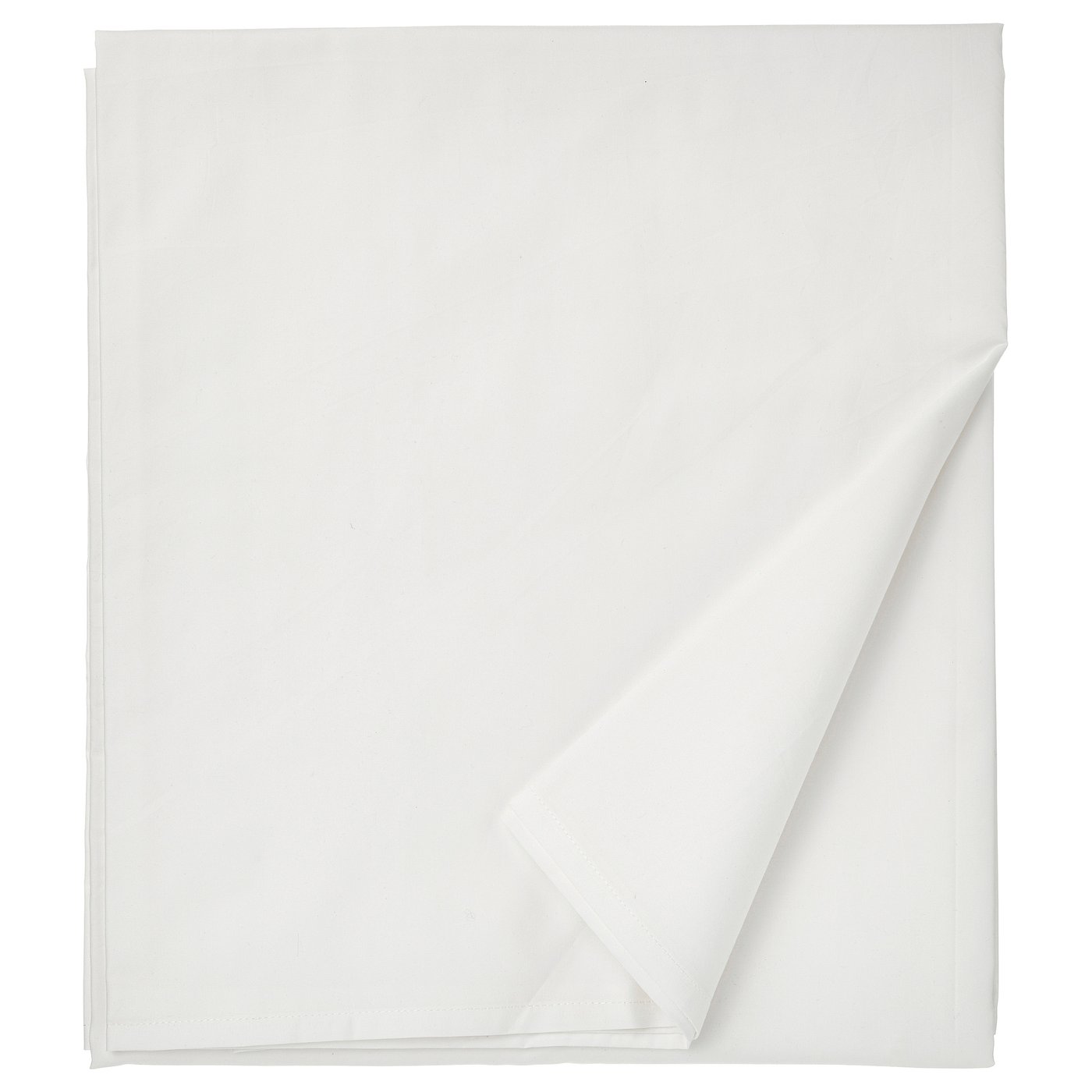 RÖNNVECKMAL Flat sheet, white, 240x260 cm