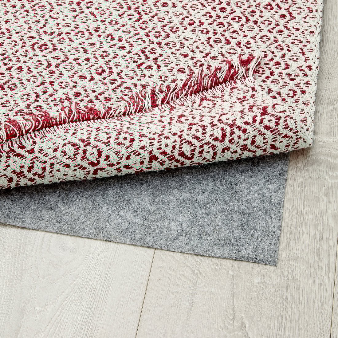 RÖRKÄR Rug, flatwoven red/natural colour IKEA