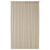 ROSENROBINIA Sheer curtain, 1 piece, beige/with heading tape, 300x300 cm