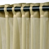 ROSENROBINIA Sheer curtain, 1 piece, light olive-green/with heading tape, 300x300 cm