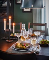 SÄLLSKAPLIG Champagne coupe, clear glass/patterned, 21 cl