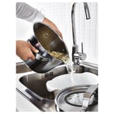 SENSUELL Pot with lid, stainless steel/grey, 5.5 l
