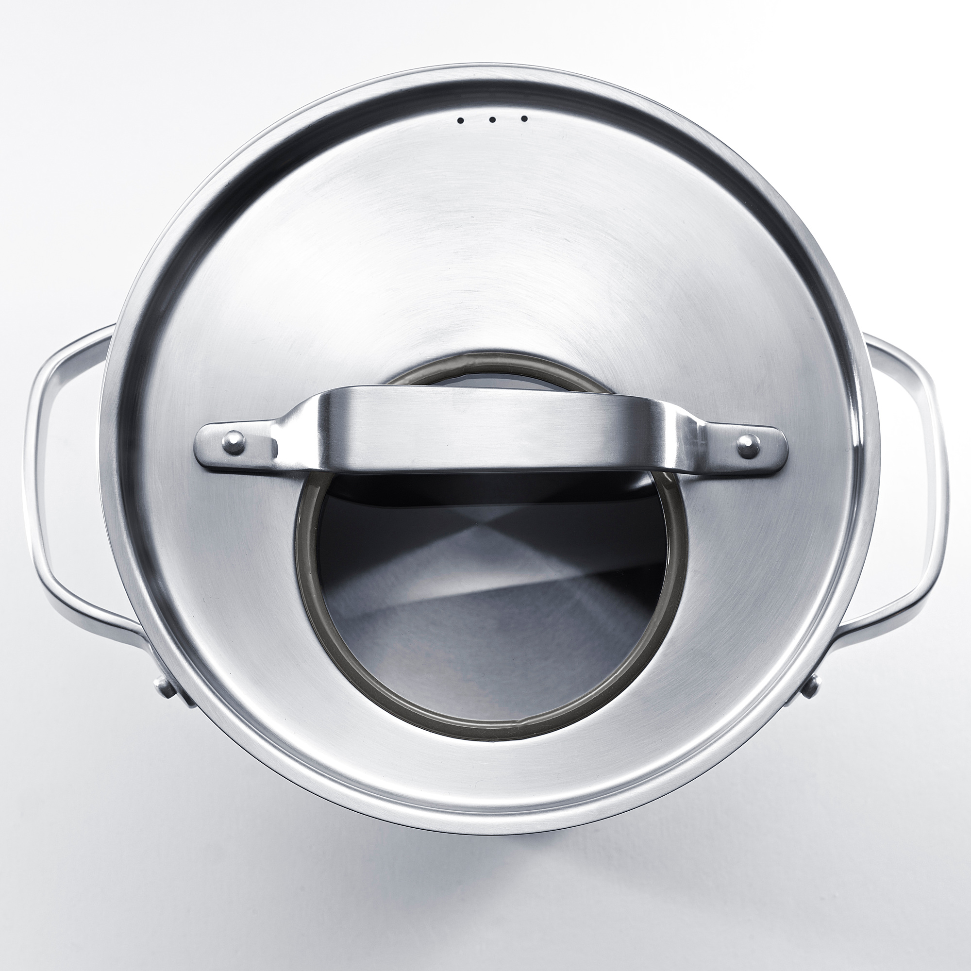 SENSUELL Pot with lid, stainless steel/grey, 5.5 l