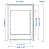 SILVERHÖJDEN Frame, silver-colour, 50x70 cm