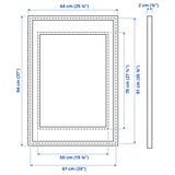 SILVERHÖJDEN Frame, silver-colour, 61x91 cm