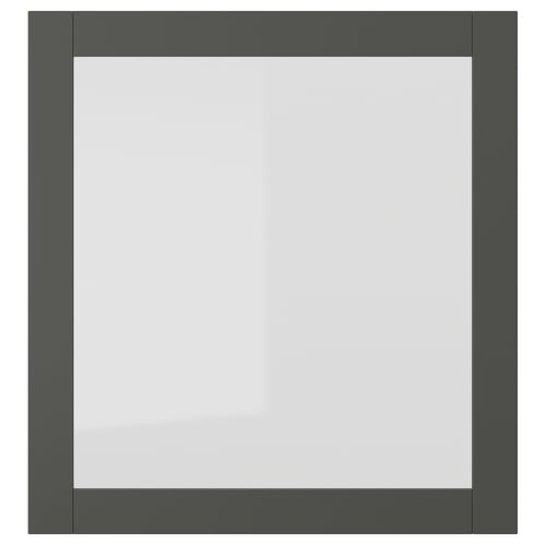 Dark grey SINDVIK frame with clear glass, modern and minimalist design.