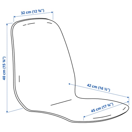 SKÅLSTA Seat shell, plastic red