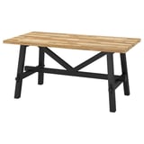 SKOGSTA Table, acacia/black, 160x81x74 cm