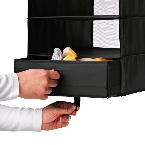 SKUBB Box with compartments black IKEA