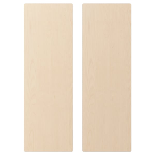 SMÅSTAD Door, birch effect, 30x90 cm