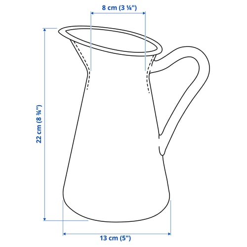 Illustration with measurements for the product: SOCKERÄRT.